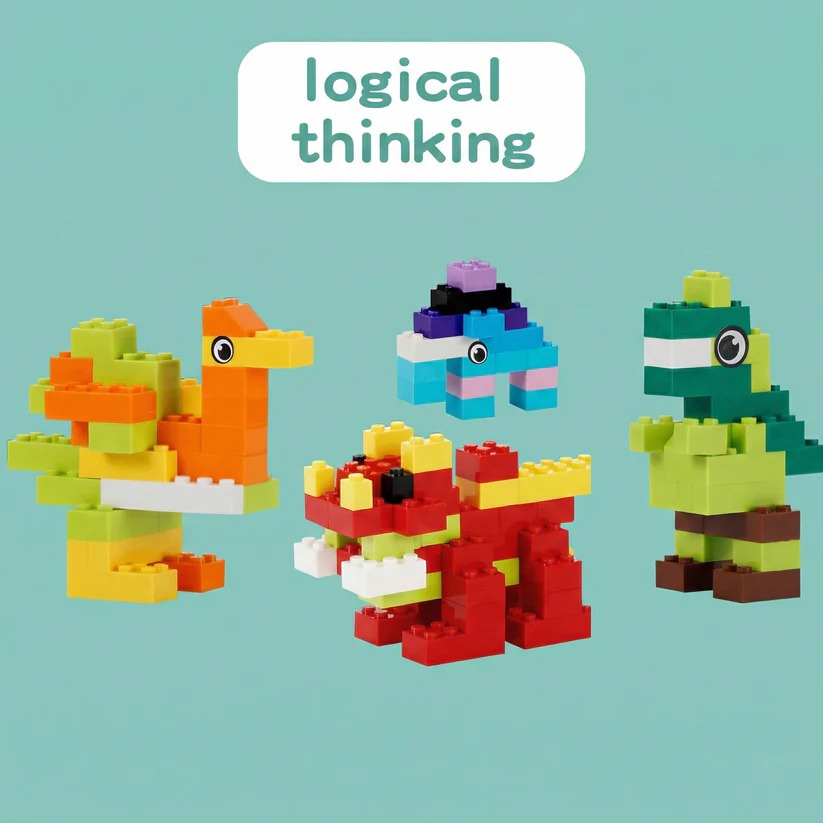 [Hometech] Building Blocks Set STEM Construction Toy with Storage Box for Kids, 1000 Pieces