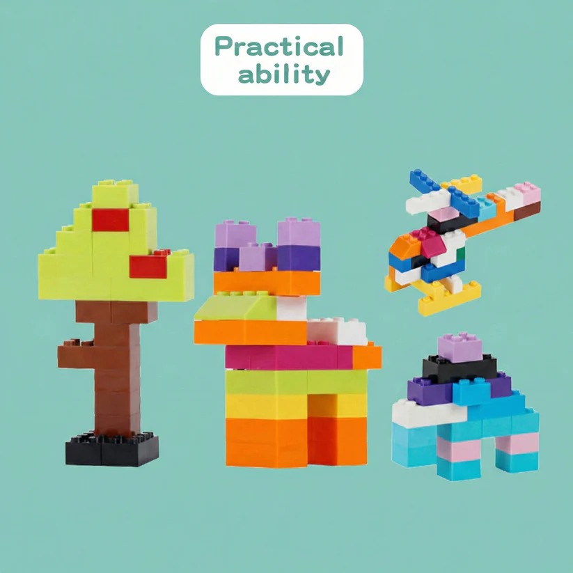 [Hometech] Building Blocks Set STEM Construction Toy with Storage Box for Kids, 1000 Pieces