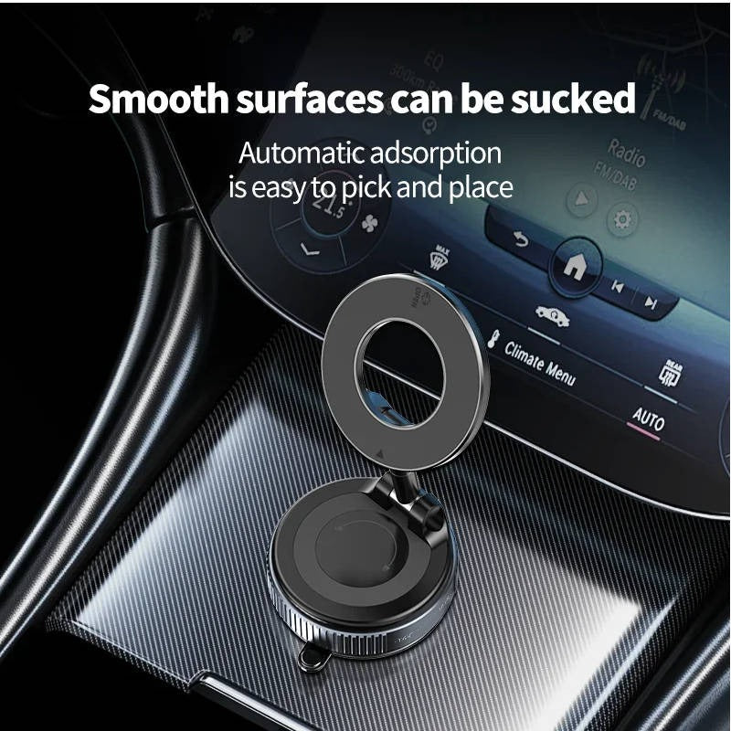 [Hometech] Foldable Magnetic Car Phone Mount with 360 Degree Hands Free Rotation