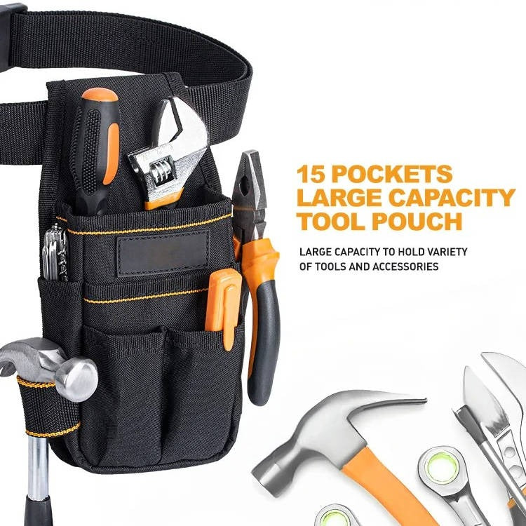 [Hometech] Electrician Tool Pouch with Adjustable Belt and Reinforced Base