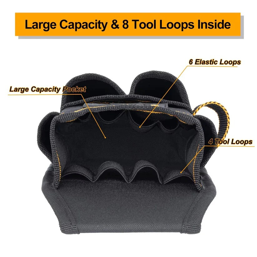 [Hometech] Electrician Tool Pouch with Adjustable Belt and Reinforced Base