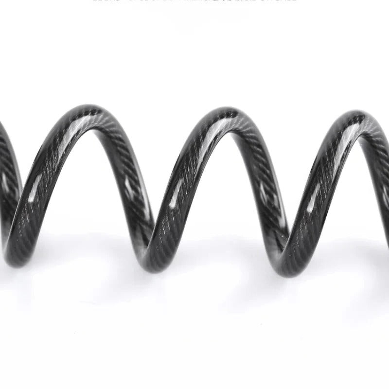 [Hometech] Motorcycle Helmet Cable Lock with 59 Inch Steel Cable and Resettable Combination