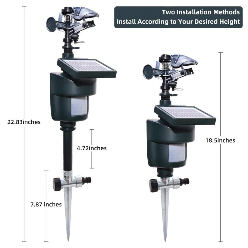[Hometech] Solar Powered Motion Sensor Bird Repeller for Outdoor Use