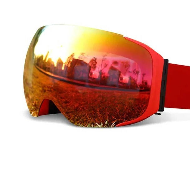 [Hometech] Ski Goggles with Magnetic Interchangeable Lens, Anti-Fog and UV400 Snow Goggles