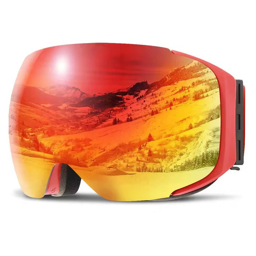 [Hometech] Ski Goggles with Magnetic Interchangeable Lens, Anti-Fog and UV400 Snow Goggles