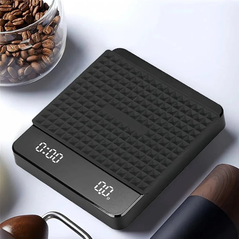 [Hometech] Coffee Scale with Timer and Drip Mat, 3kg Capacity with Built In Timer