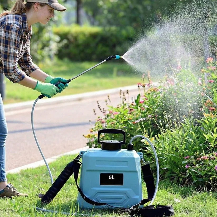 [Hometech] 5L Battery Powered Backpack Garden Sprayer with Adjustable Nozzles