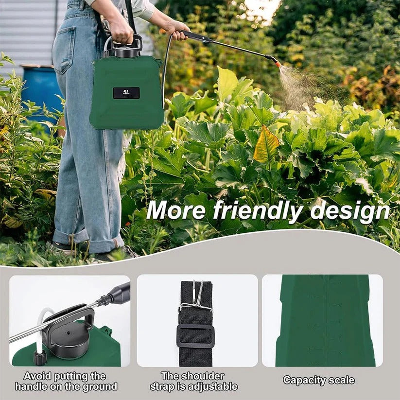[Hometech] 5L Battery Powered Backpack Garden Sprayer with Adjustable Nozzles
