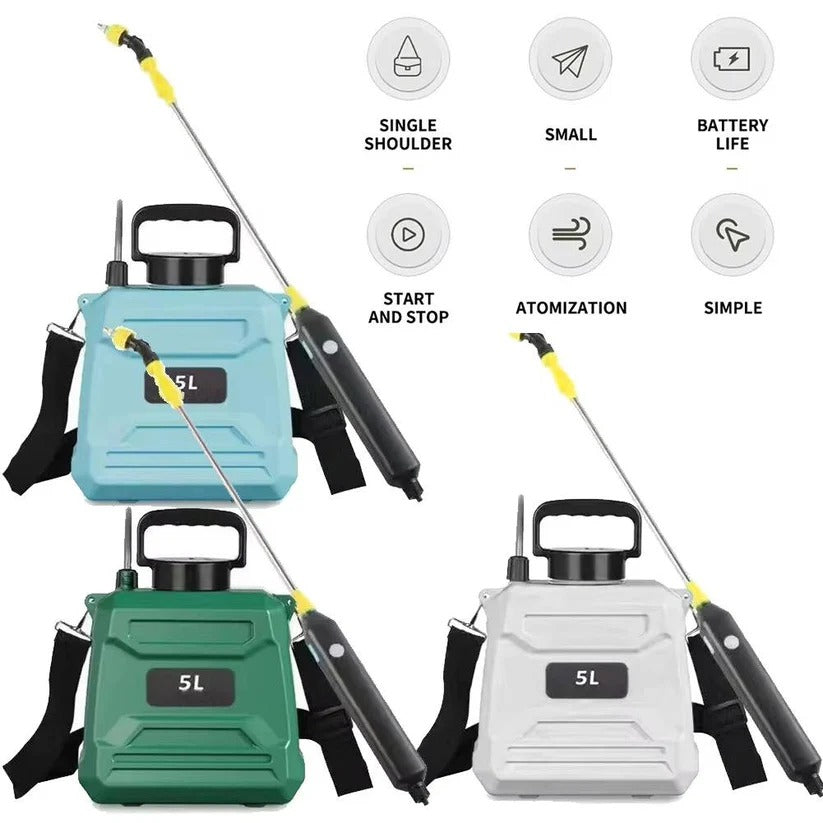 [Hometech] 5L Battery Powered Backpack Garden Sprayer with Adjustable Nozzles