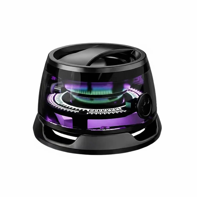 [Hometech] Mini Bluetooth 5.3 Speaker with Magnetic Base and RGB Lighting