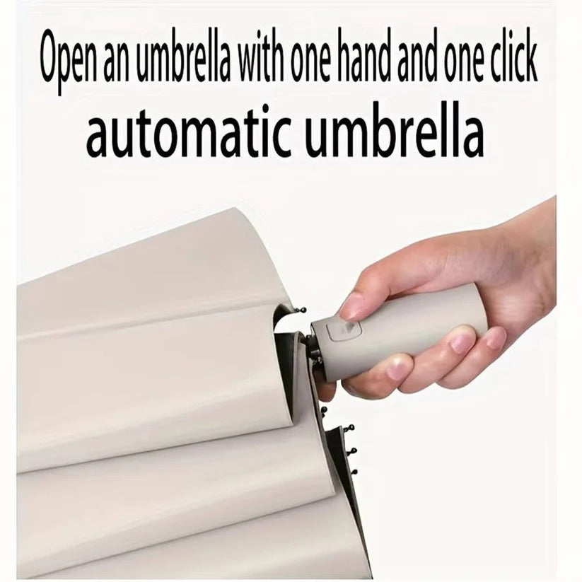 [Hometech] Foldable Umbrella with Large Grip Handle, 38 Inch Canopy