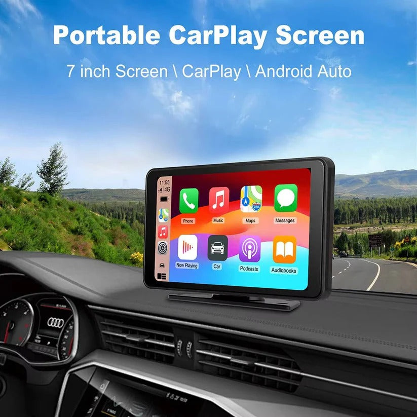 [Hometech] Wireless 7 Inch Car Touchscreen Displace with Voice Control for Vehicles