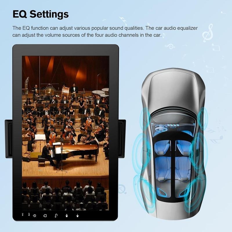 [Hometech] Touchscreen Car Stereo with Rotating Display, Bluetooth and Backup Camera Support