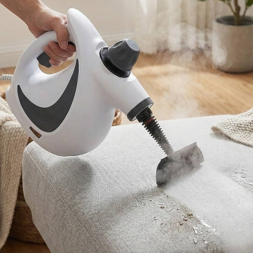 [Hometech] Portable Steam Cleaner 1050W with 3 Bar Pressure and Brush Attachments