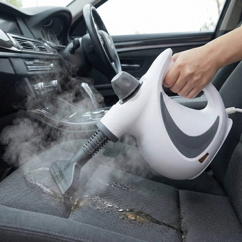 [Hometech] Portable Steam Cleaner 1050W with 3 Bar Pressure and Brush Attachments