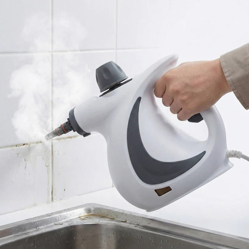 [Hometech] Portable Steam Cleaner 1050W with 3 Bar Pressure and Brush Attachments