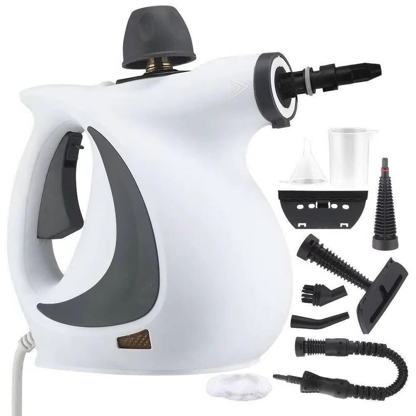 [Hometech] Portable Steam Cleaner 1050W with 3 Bar Pressure and Brush Attachments