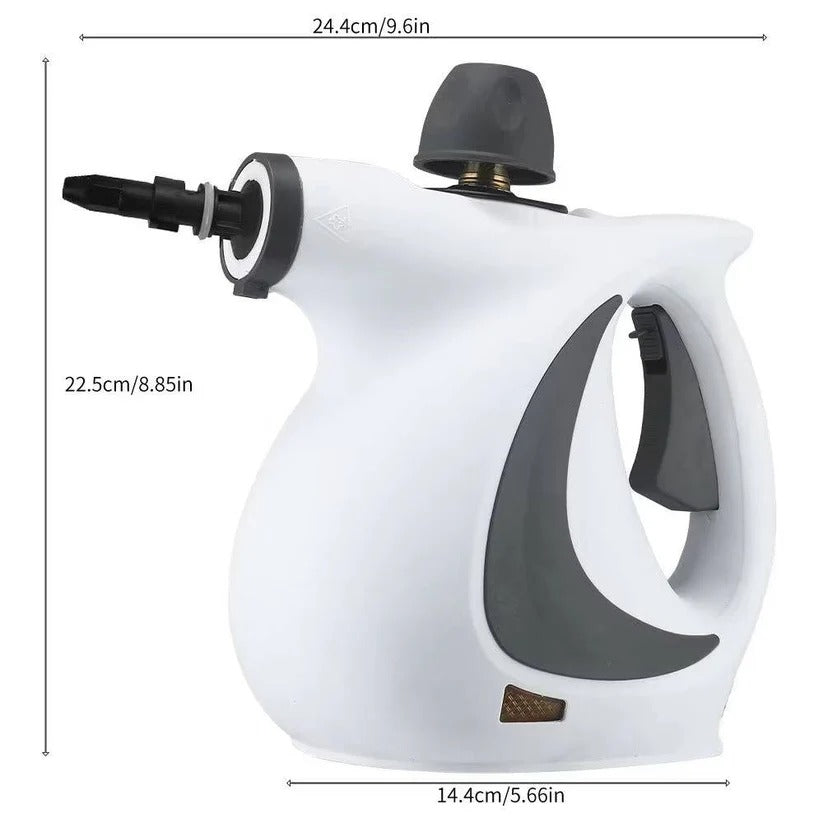 [Hometech] Portable Steam Cleaner 1050W with 3 Bar Pressure and Brush Attachments