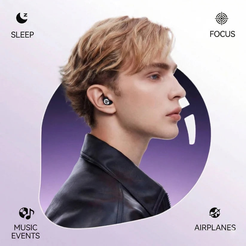 [Hometech] Reusable Ear Plugs with Noise Reduction for Sleeping