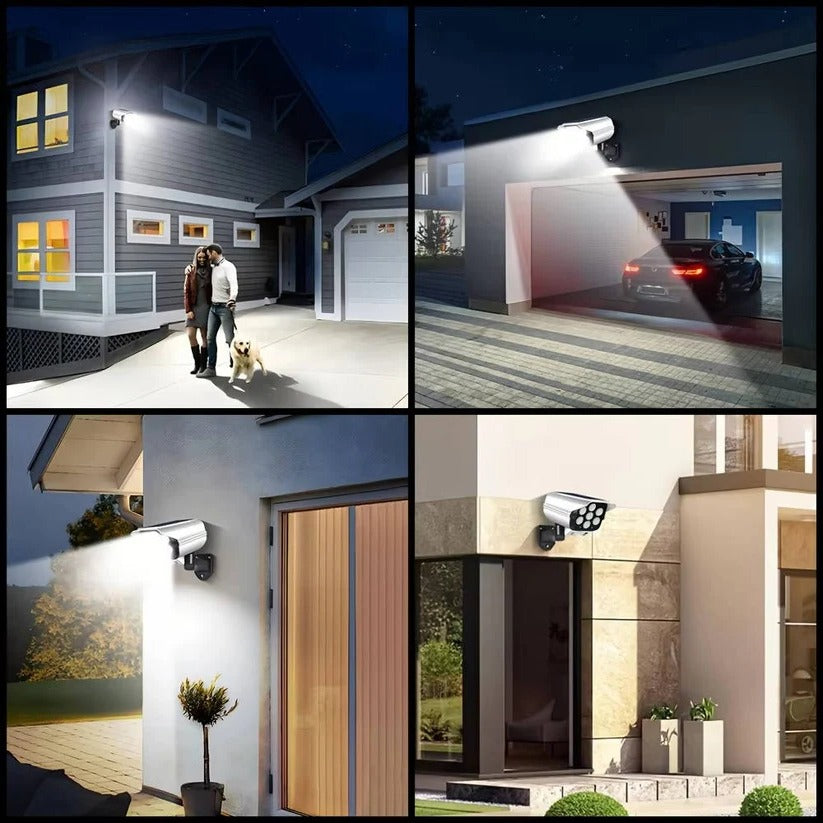 [Hometech] Solar Outdoor Floodlight with 77 LED Motion Sensor and 3 Lighting Modes