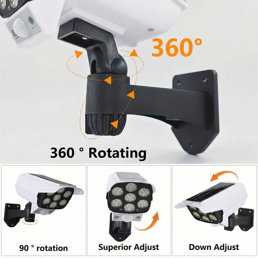 [Hometech] Solar Outdoor Floodlight with 77 LED Motion Sensor and 3 Lighting Modes