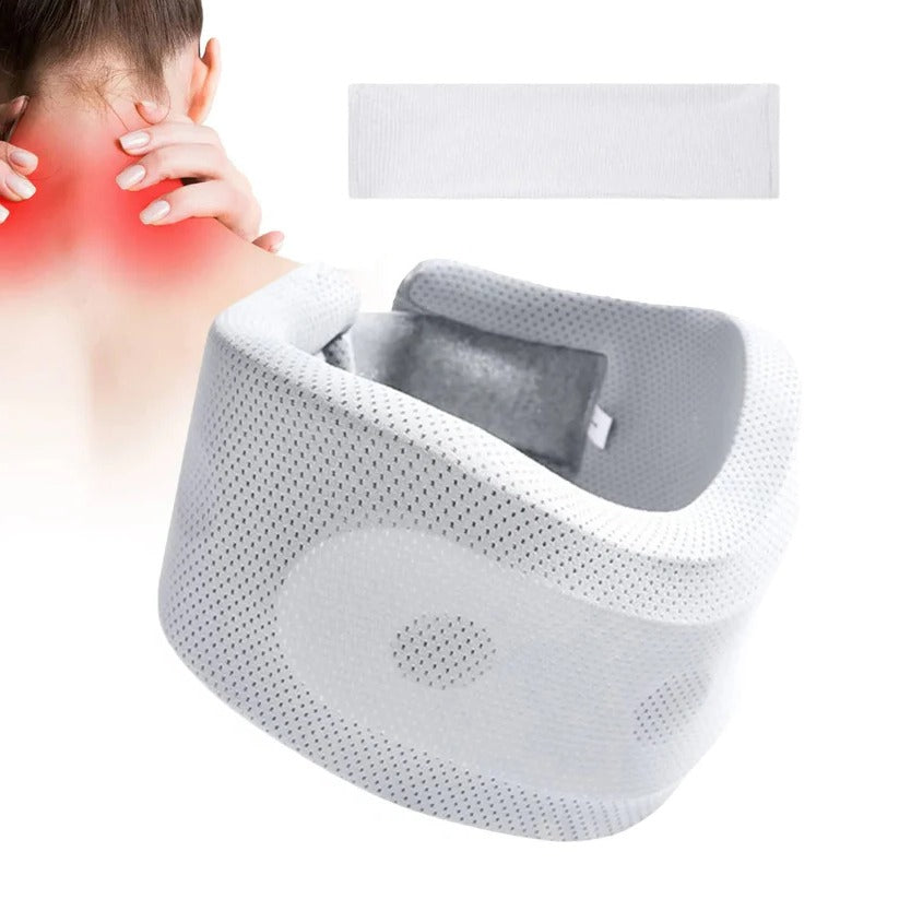 [Hometech] Travel Neck Support Brace with Breathable Fabric and Velcro Fit