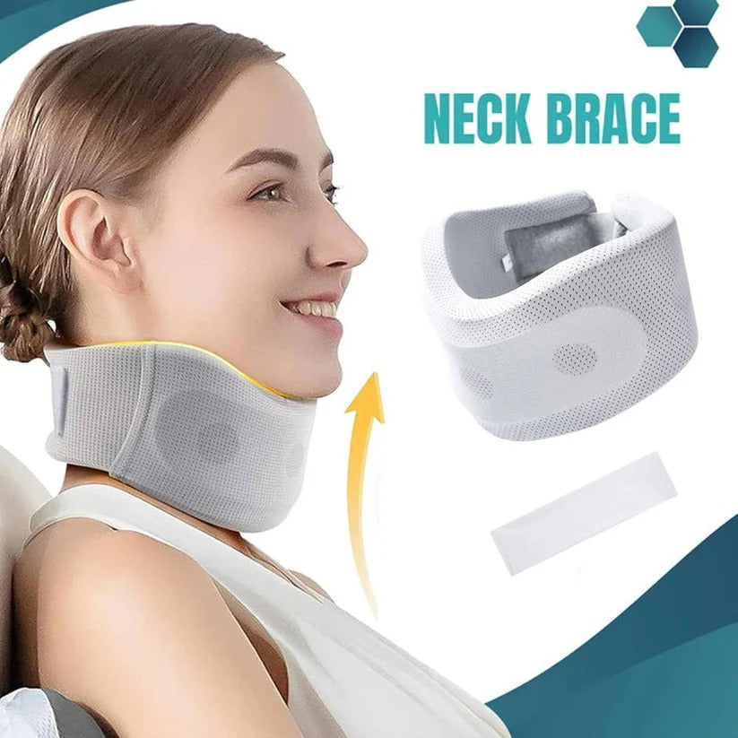 [Hometech] Travel Neck Support Brace with Breathable Fabric and Velcro Fit