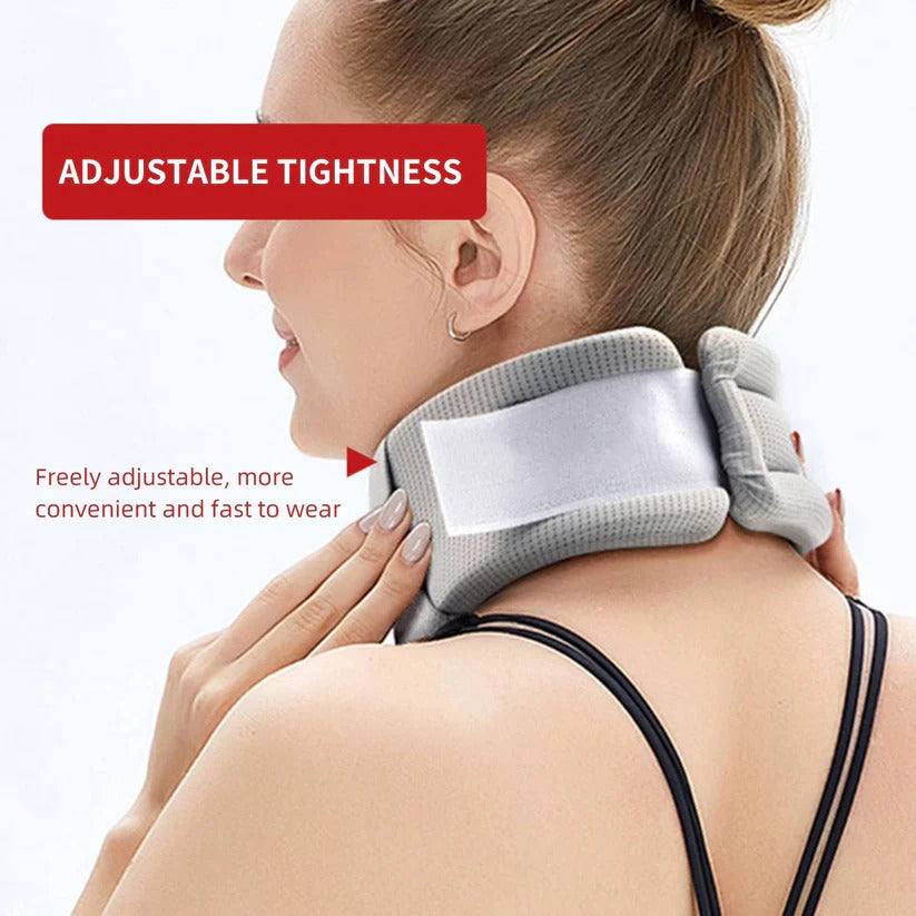 [Hometech] Travel Neck Support Brace with Breathable Fabric and Velcro Fit
