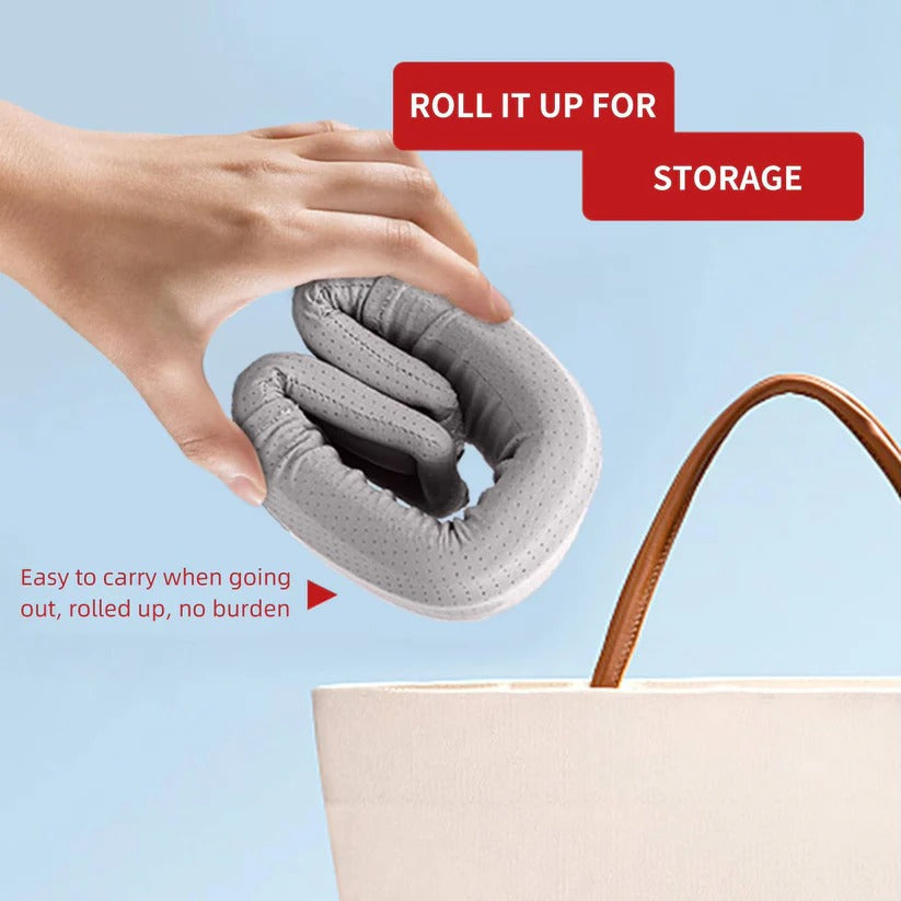 [Hometech] Travel Neck Support Brace with Breathable Fabric and Velcro Fit