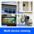 [Hometech] 1080P Indoor WiFi Camera with Adhesive Window Mount and Two Way Audio