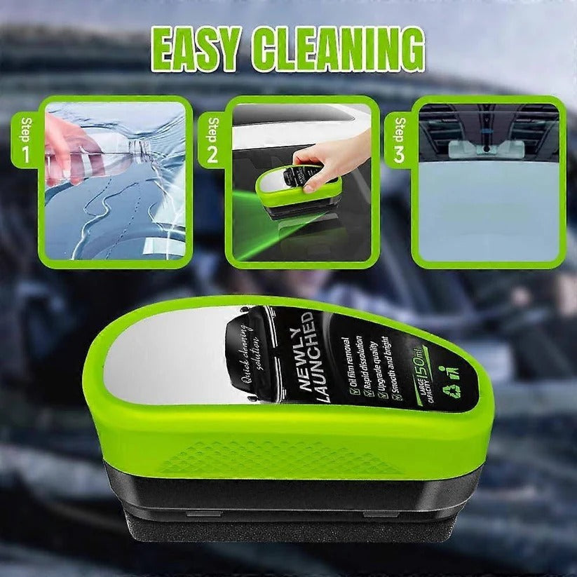 [Hometech] Car Window Glass Cleaning Brush with Oil Film Coating, Set of 3