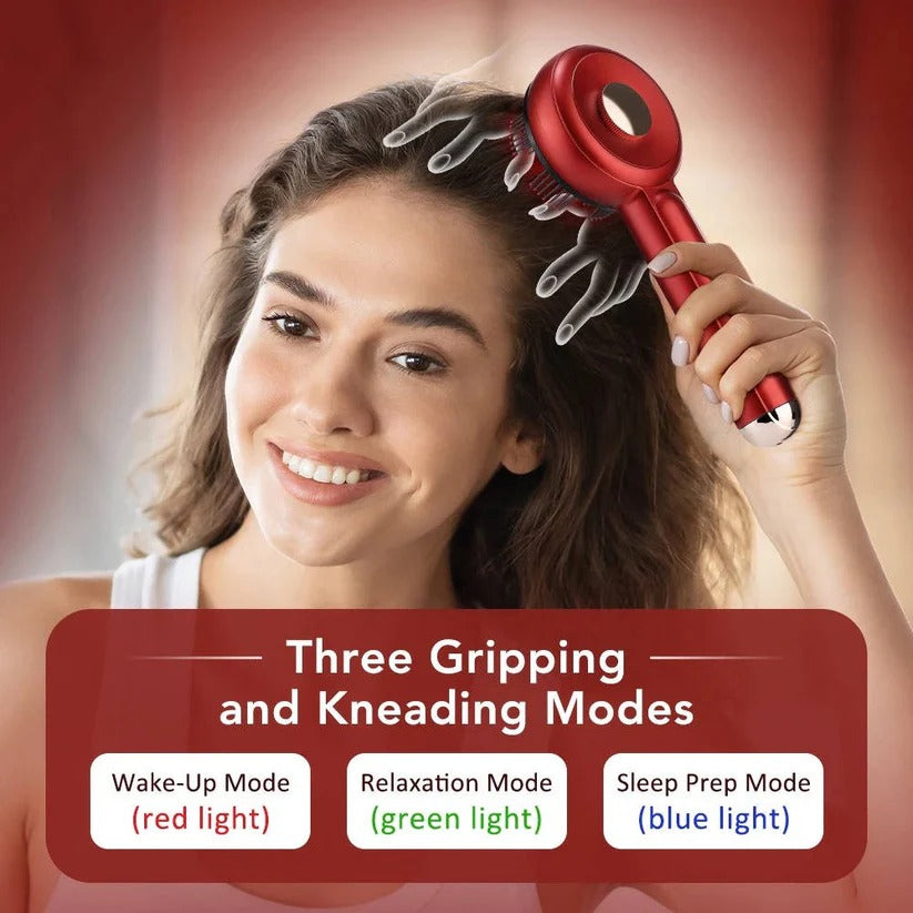 [Hometech] Scalp Massage Brush with Red Light for Hair Support