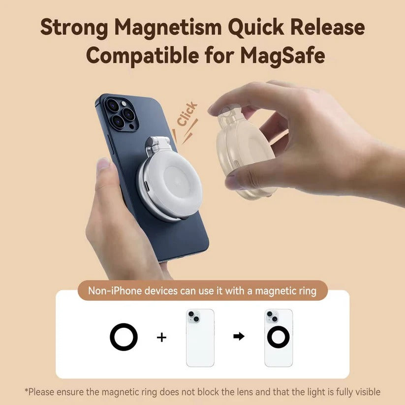 [Hometech] Magnetic Phone Camera Grip with Remote and Tripod Mount