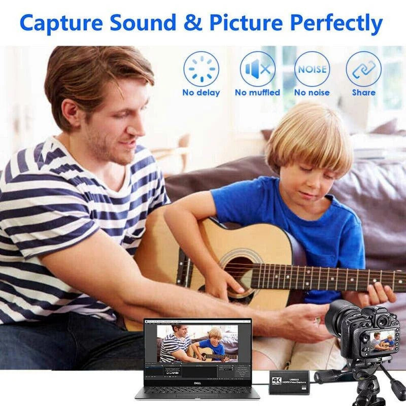 [Hometech] HDMI to USB 3.0 Video Capture Device with 4K Input and 1080P 60fps Recording