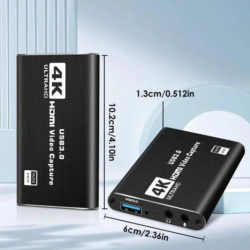 [Hometech] HDMI to USB 3.0 Video Capture Device with 4K Input and 1080P 60fps Recording