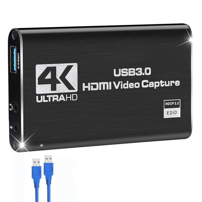 [Hometech] HDMI to USB 3.0 Video Capture Device with 4K Input and 1080P 60fps Recording