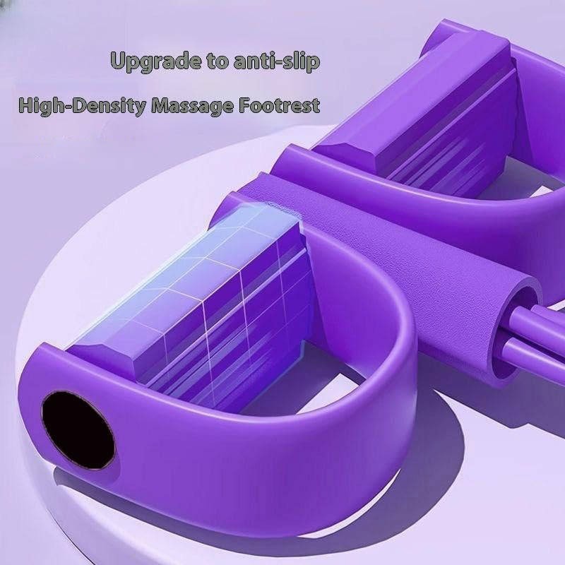 [Hometech] Foot Pedal Resistance Band with Detachable Handles for Home Gym Training