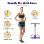 [Hometech] Foot Pedal Resistance Band with Detachable Handles for Home Gym Training