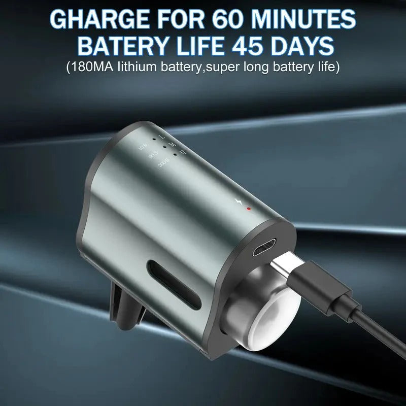 [Hometech] Waterless Car Aromatherapy Diffuser with Adjustable Fragrance Intensity and 3 Refill Bottles