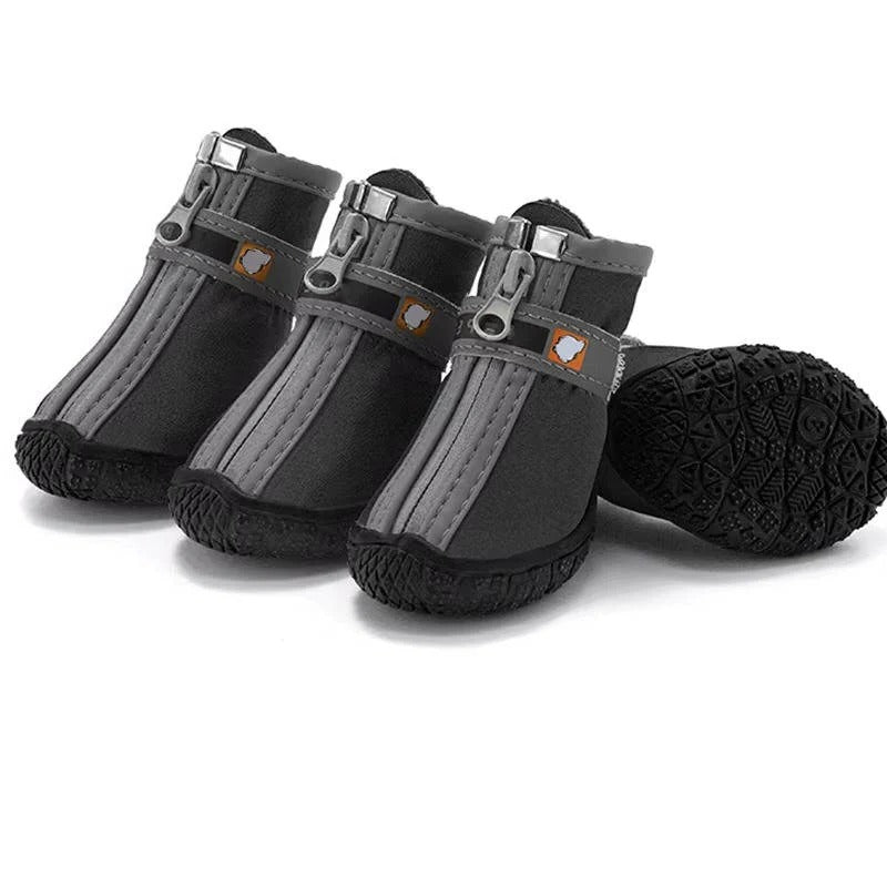 [Hometech] Waterproof Breathable Dog Paw Boots with Non Slip Sole for Outdoor Use, 4 Pack