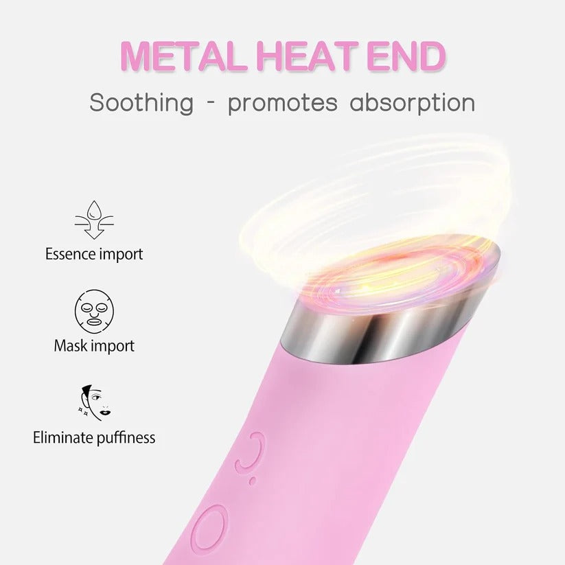 [Hometech] Rechargeable Silicone Face Scrubber with Heated Massage and Vibrating Exfoliation