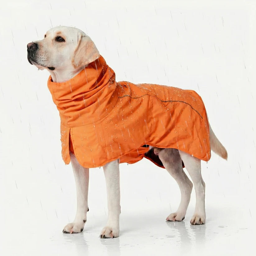 [Hometech] Waterproof Windproof Dog Rain Jacket with Reflective Full Body Coverage