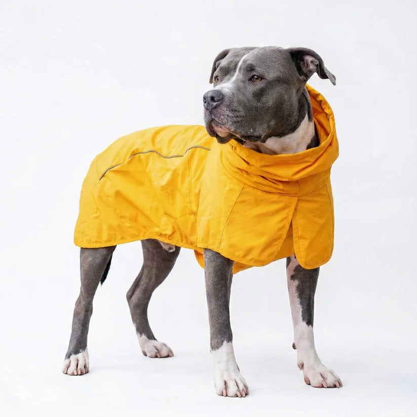 [Hometech] Waterproof Windproof Dog Rain Jacket with Reflective Full Body Coverage