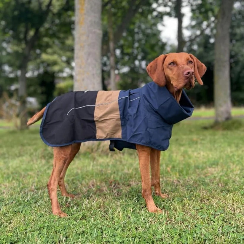 [Hometech] Waterproof Windproof Dog Rain Jacket with Reflective Full Body Coverage