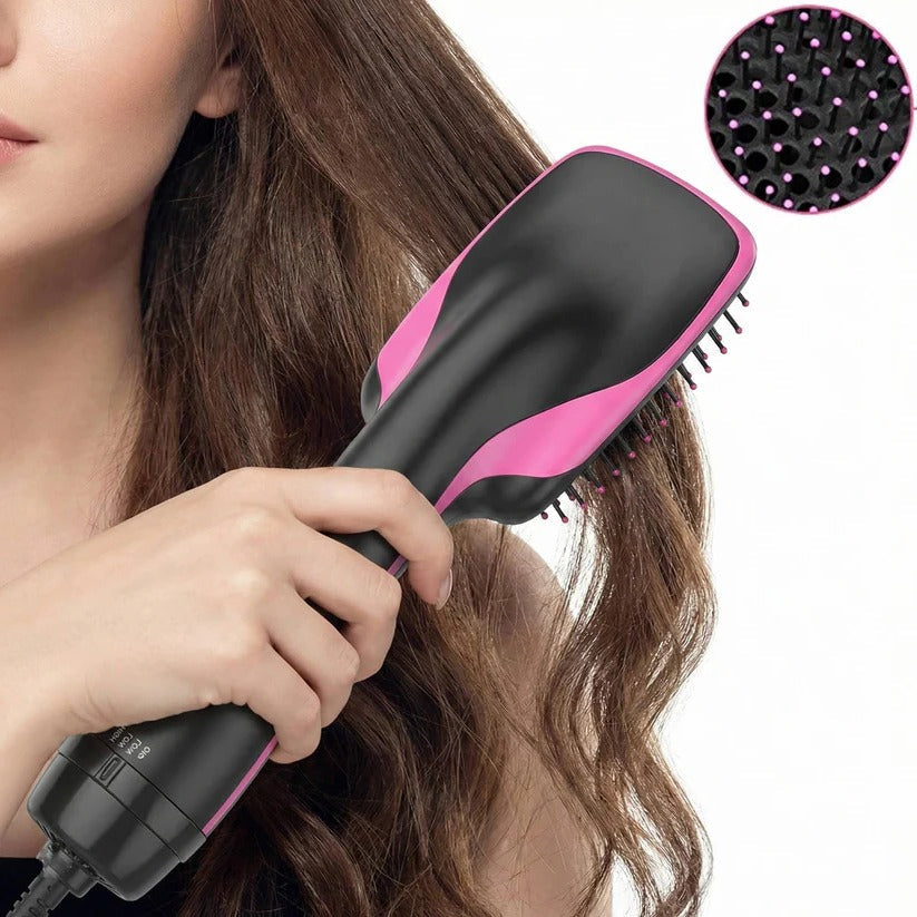 [Hometech] 1000W Paddle Blow Dryer Brush with 3 Adjustable Heat Setting