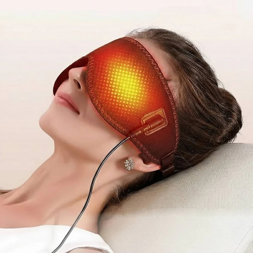 [Hometech] Heated Compress Eye Mask with 3 Temperature Levels for Dry Eyes and Sleep Relief