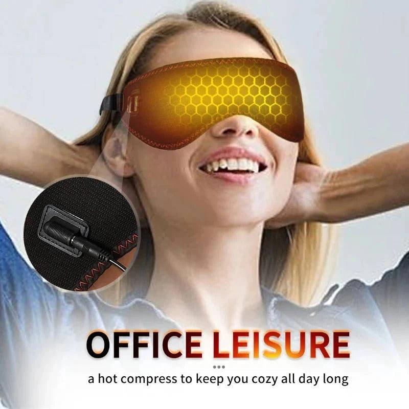 [Hometech] Heated Compress Eye Mask with 3 Temperature Levels for Dry Eyes and Sleep Relief