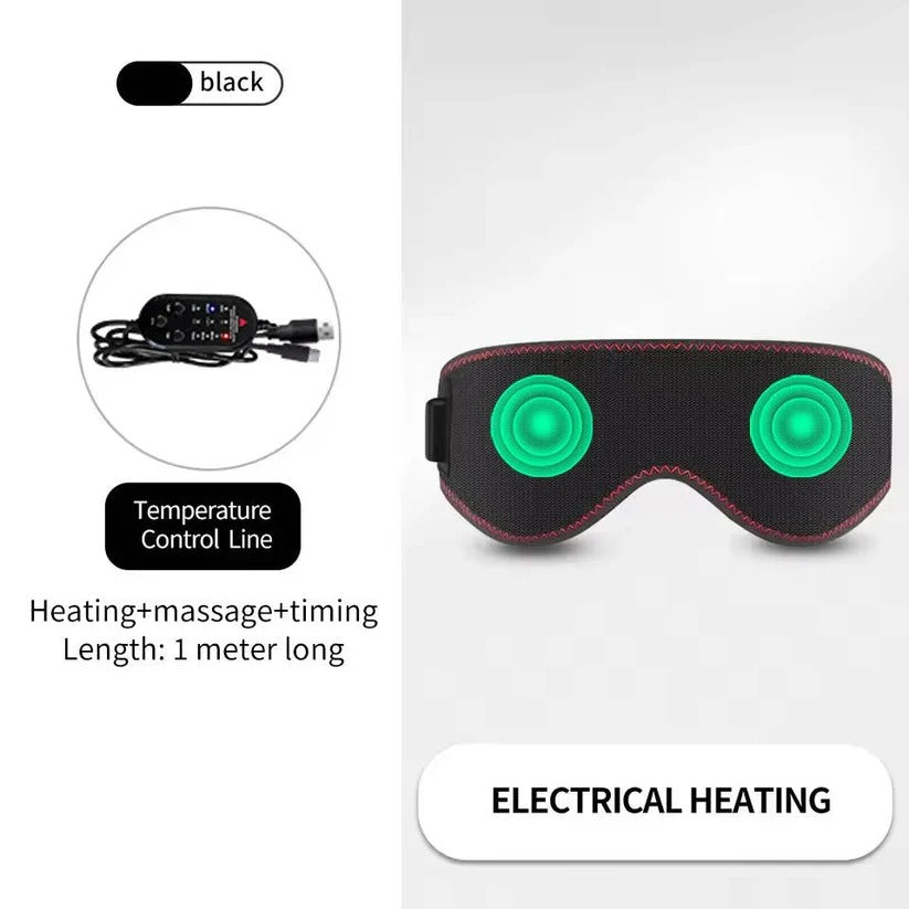 [Hometech] Heated Compress Eye Mask with 3 Temperature Levels for Dry Eyes and Sleep Relief