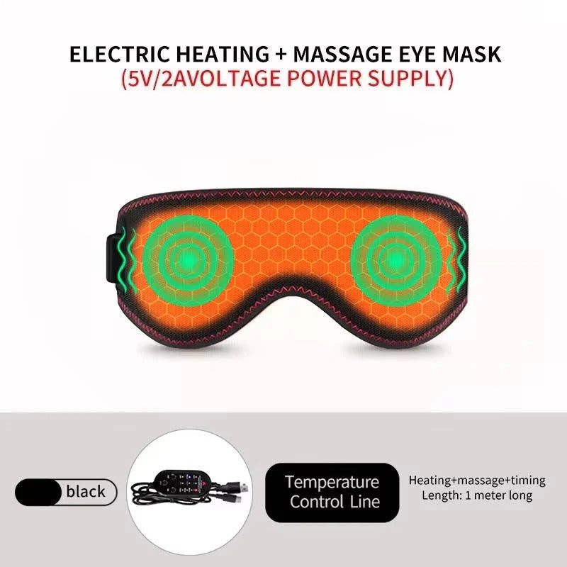 [Hometech] Heated Compress Eye Mask with 3 Temperature Levels for Dry Eyes and Sleep Relief