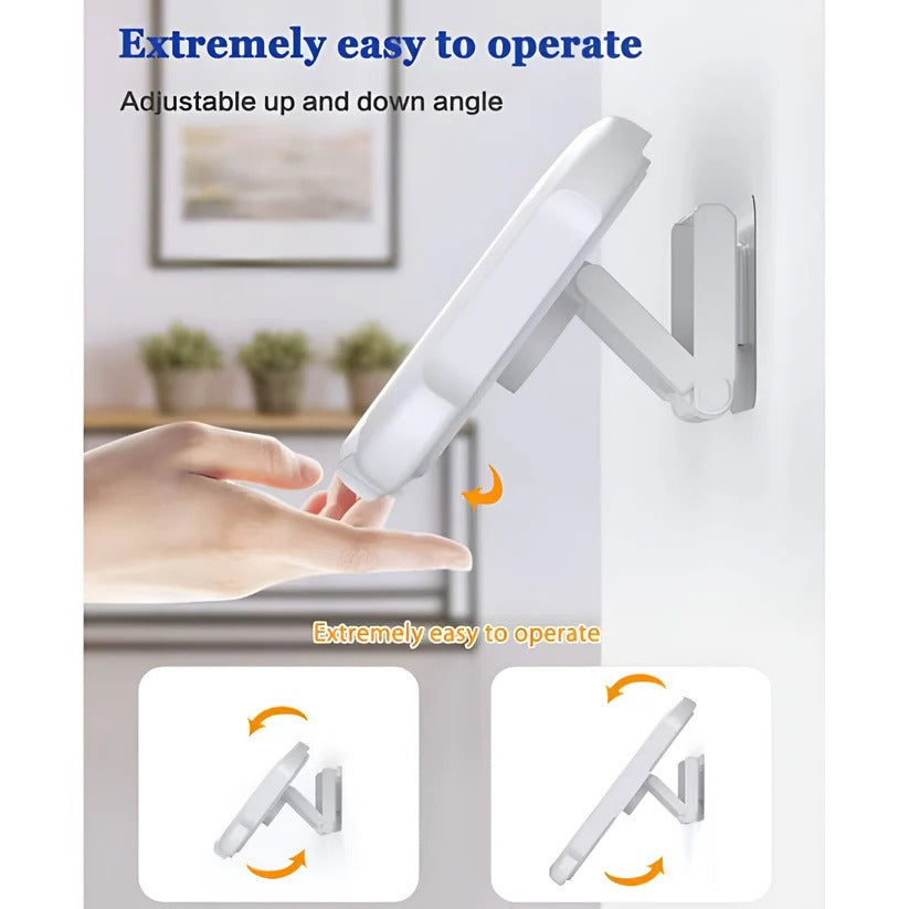 [Hometech] Wall Mount Bathroom Phone Holder with 480-Degree Rotation for Smartphones up to 6.8 Inches